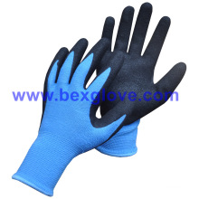13 Gauge Acrylic/Polyester, Nitrile Coating, Sandy Finish Work Glove